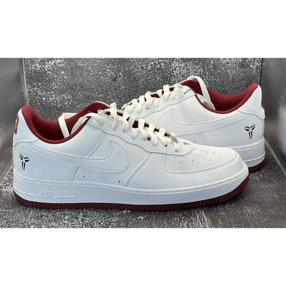 Nike Kobe Air Force 1 Low White Team Red Men's Shoes IB0018-101 11M