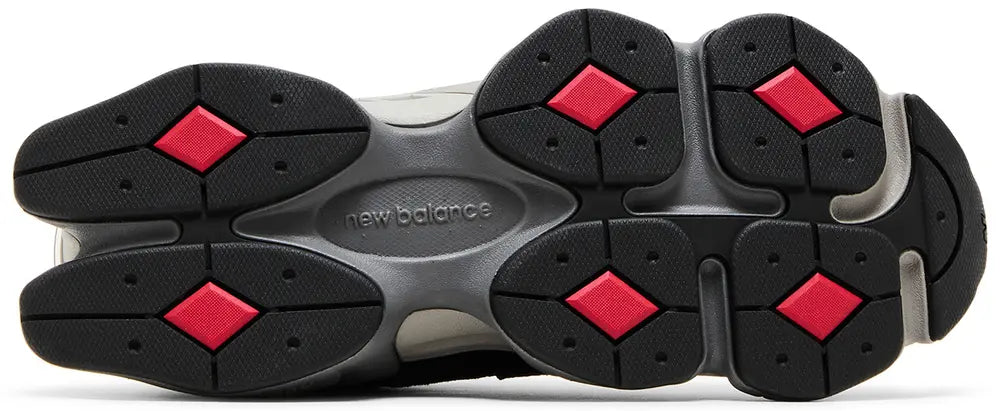 New Balance 9060 Black Grey - Heel pair view