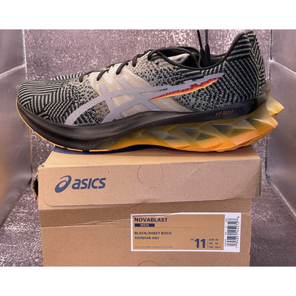 ASICS Novablast Black Sheet Rock Orange Men's Size 11 Running Shoes 1011B149-001