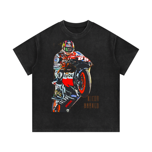 Mineral Wash Waffle Knit T-Shirt