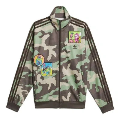Men's adidas originals x JEREMY SCOTT Crossover Side Camouflage Sports Jacket Multi-Color
