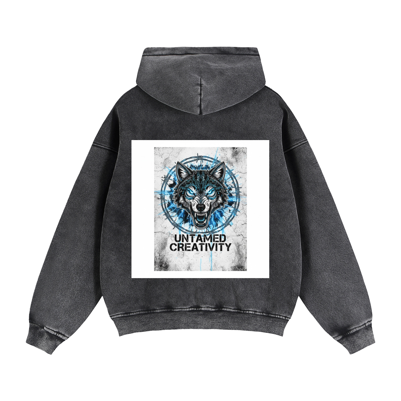 Zip-Through Boxy Fleece Hoodie