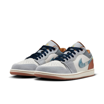 Air Jordan 1 Low SE Mens Size 8.5 / Women 10 FZ5042-041 Repaired Denim New