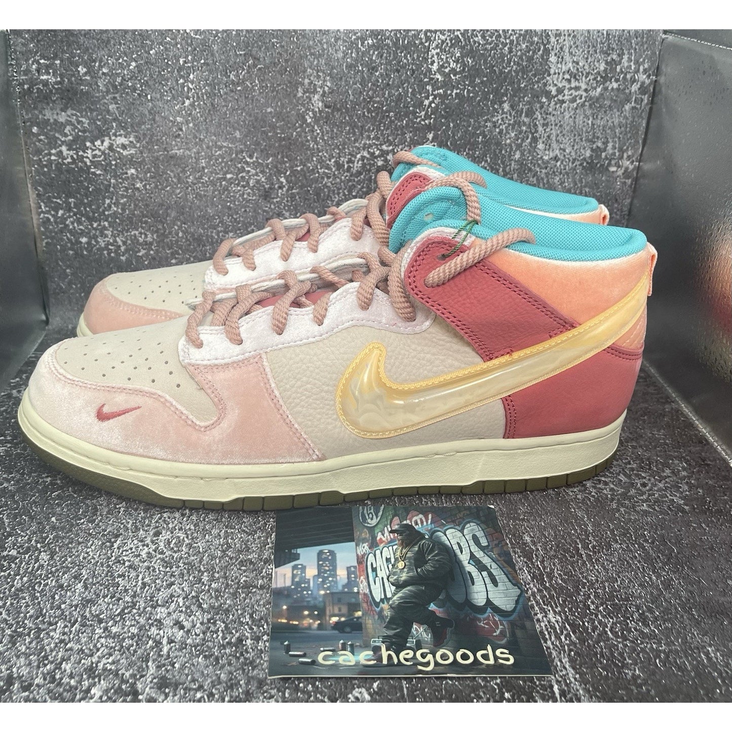 Size 11 - Social Status x Nike Dunk Mid Strawberry Milk NEW $110!