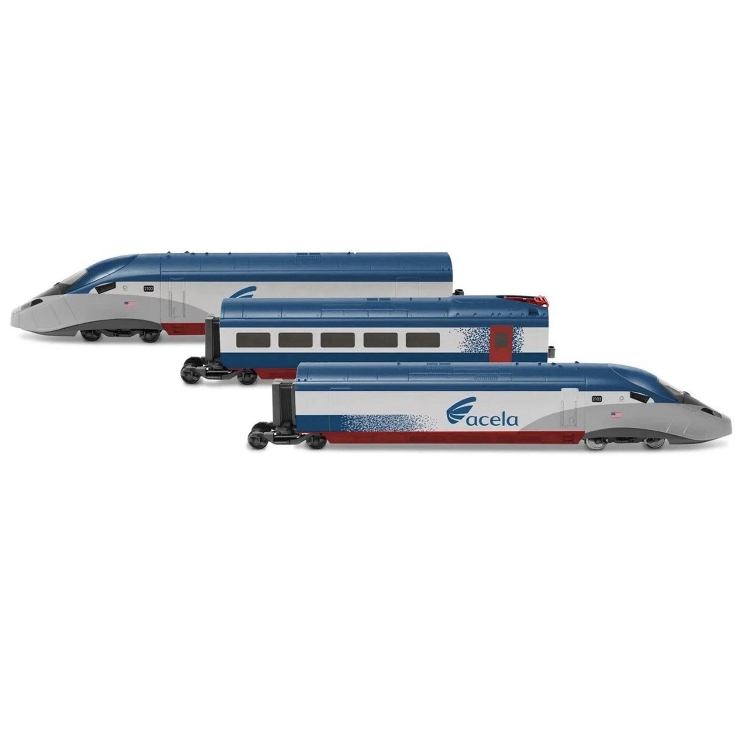Hornby Amtrak Acela High Speed 1:87 HO Gauge Electric Model Train Set R1000T