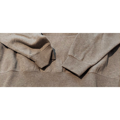 Essential Fear of God 2 Sided Logo Pullover Dark Oatmeal Hoodie Size L