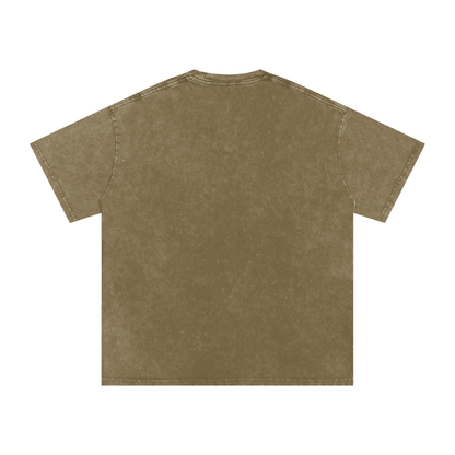 Snow Washed Oversized Cotton T-Shirt