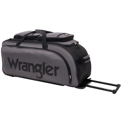Wrangler Wesley Rolling Duffel Bag Charcoal Grey Large 30” Travel Bag…