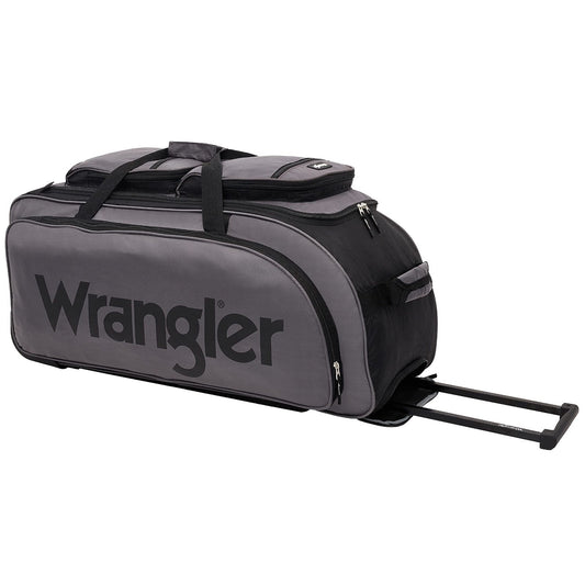 Wrangler Wesley Rolling Duffel Bag Charcoal Grey Large 30” Travel Bag…