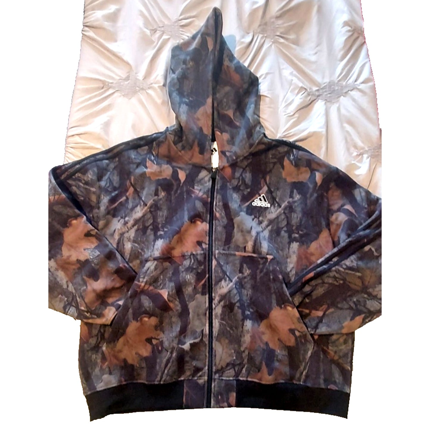 Adidas Camo Hooded Full-Zip 2XL