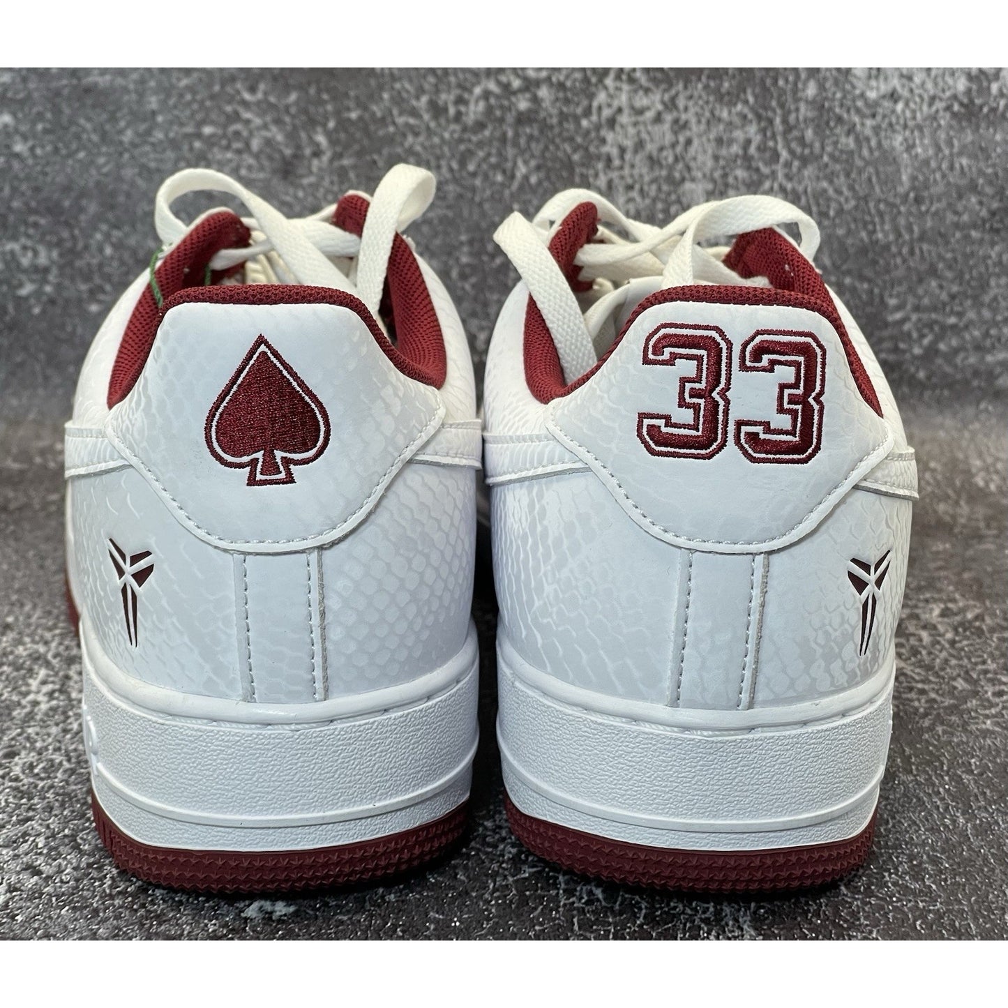 Nike Kobe Air Force 1 Low White Team Red Men's Shoes IB0018-101 11M