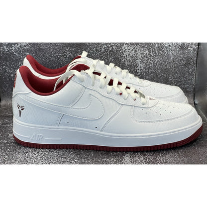 Nike Kobe Air Force 1 Low White Team Red Men's Shoes IB0018-101 11M