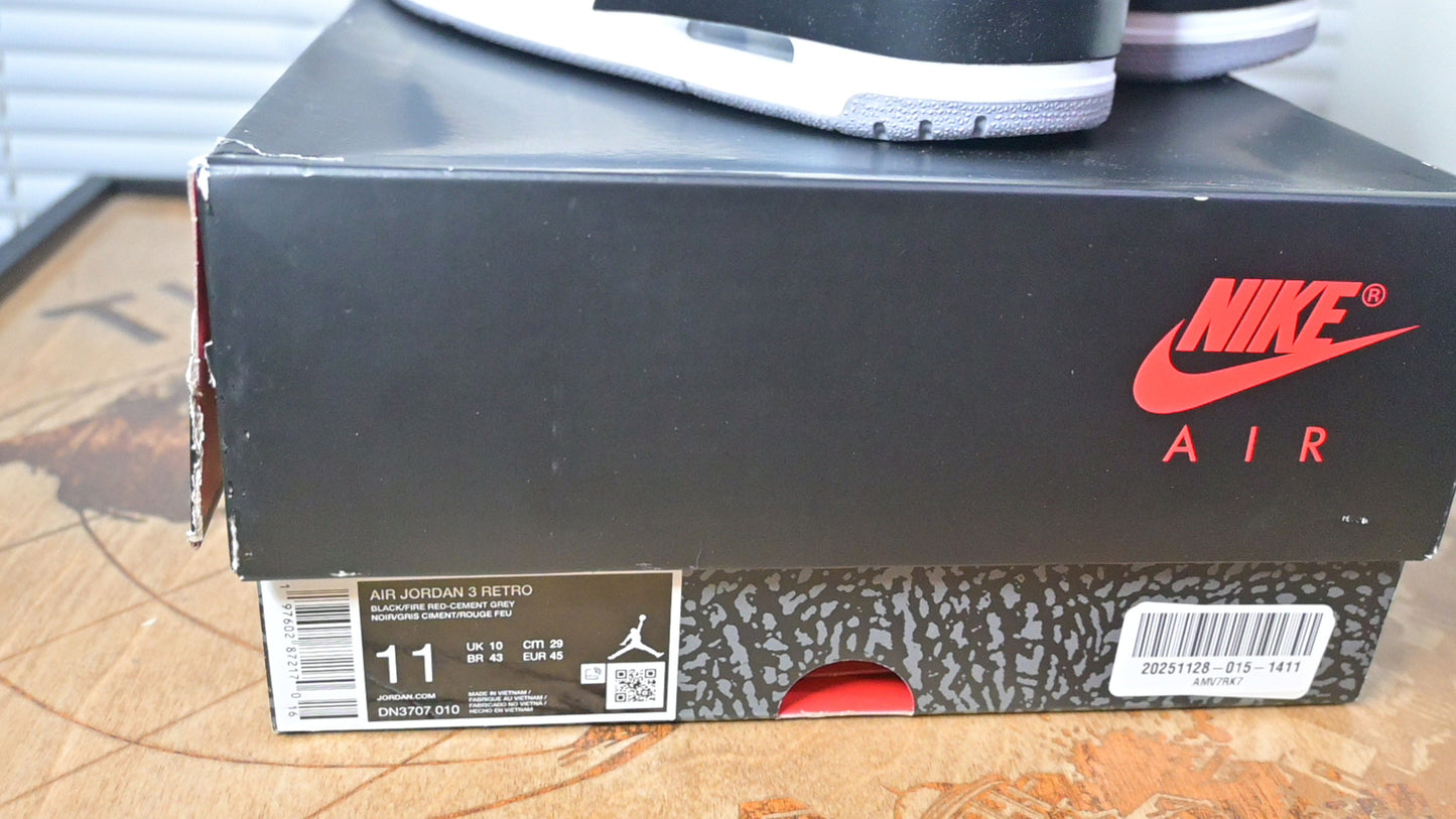 Jordan 3 Retro OG Mid Black Cement