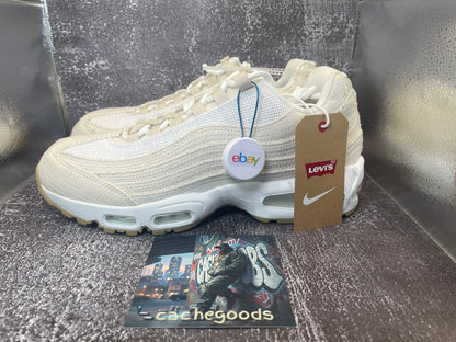 Nike Air Max 95 OG x Levi's Ecru Light Orewood Brown HM4743-100 - Size 11.5M (No Box)