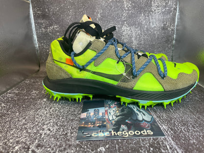Nike Zoom Terra Kiger 5 x Off-White Electric Green / Black CD8179-300 - Size 8 (No Box)