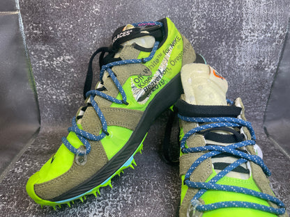 Nike Zoom Terra Kiger 5 x Off-White Electric Green / Black CD8179-300 - Size 8 (No Box)