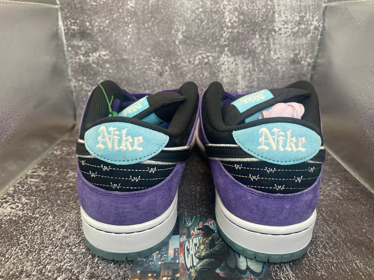 Hayley Wilson x Nike SB Dunk Low Pro Black / Purple HJ0513-500 - Size 11.5M