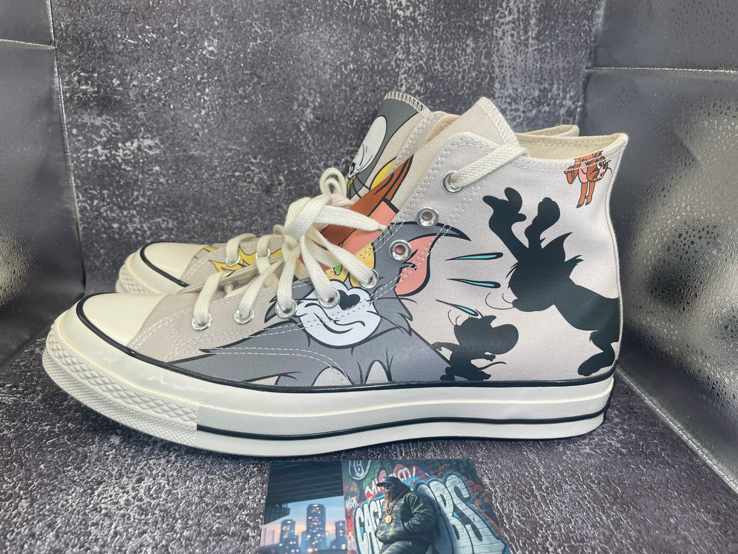 Converse x Tom & Jerry Chuck 70 High Top Grey / Egret / Black - 85 Years - Size 11.5M