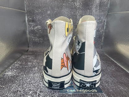 Converse x Tom & Jerry Chuck 70 High Top Grey / Egret / Black - 85 Years - Size 11.5M