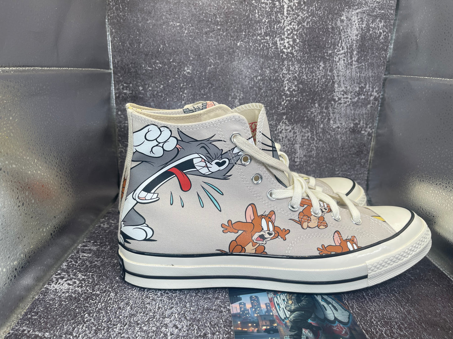 Converse x Tom & Jerry Chuck 70 High Top Grey / Egret / Black - 85 Years - Size 11.5M