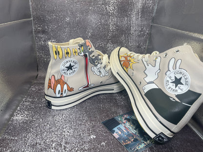 Converse x Tom & Jerry Chuck 70 High Top Grey / Egret / Black - 85 Years - Size 11.5M