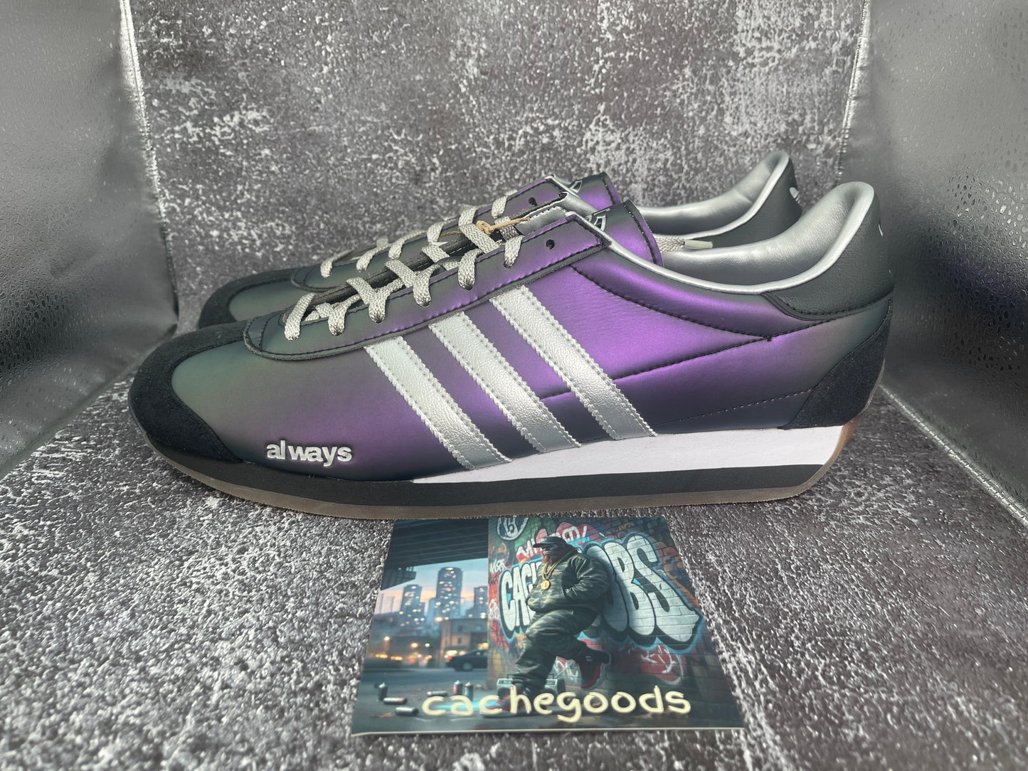 adidas Originals Country x Always 'Iridescent Purple' Sneakers