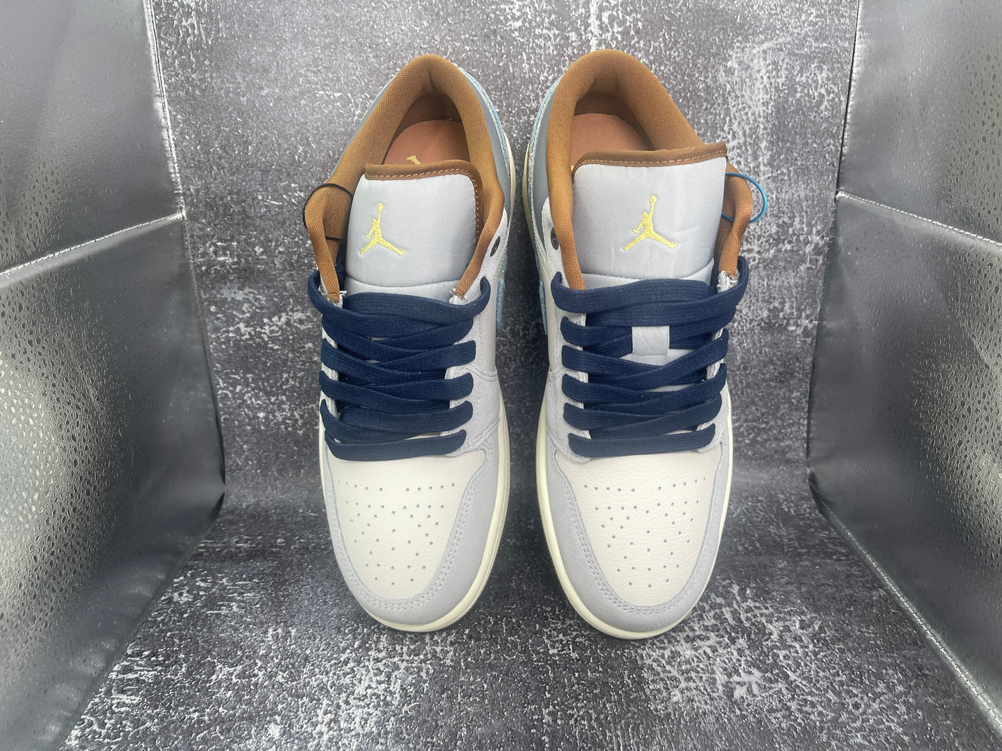 Air Jordan 1 SE Low 'Repaired Denim Swoosh' Men's Sneakers