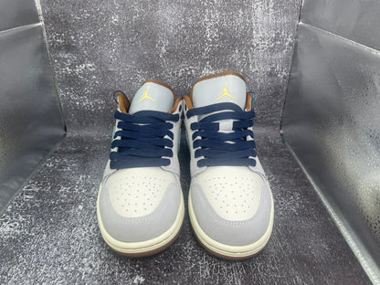 Air Jordan 1 SE Low 'Repaired Denim Swoosh' Men's Sneakers