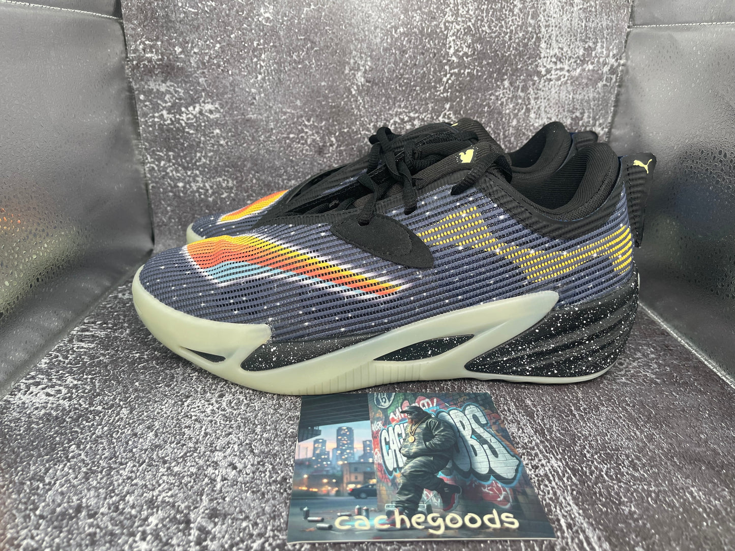 PUMA All Pro Nitro Z 'E.T.' Men's Basketball Sneakers - Electro Blue/Black