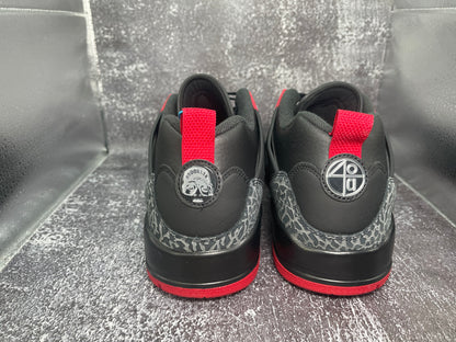 Air Jordan Spizike Low 'Bred' Men's Sneakers - Black/Fire Red