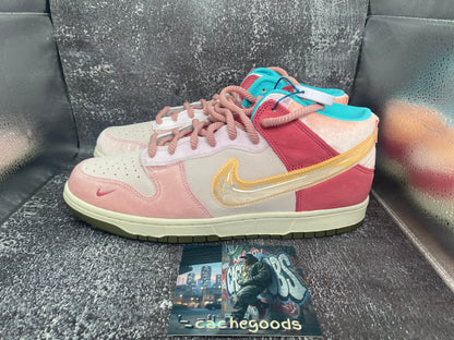 Social Status x Nike Dunk Mid 'Strawberry Milk' Sneakers