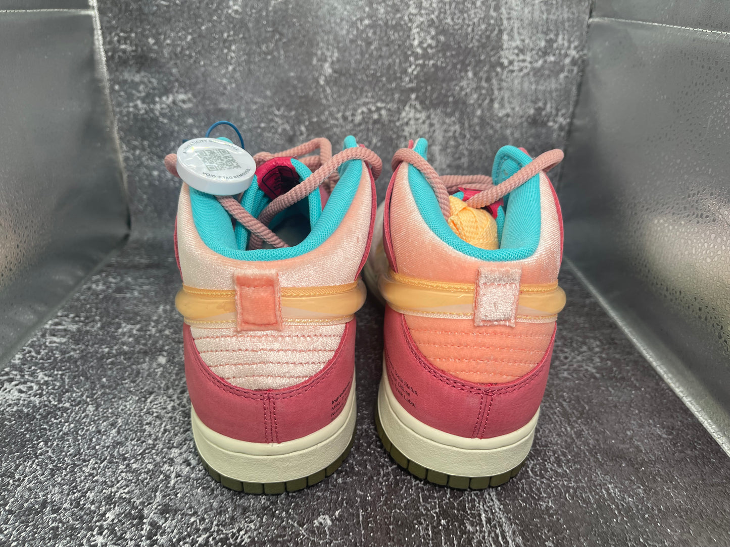 Social Status x Nike Dunk Mid 'Strawberry Milk' Sneakers