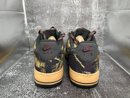 Nike Air Force 1 '07 RealTree 'Black/Gum Yellow' Men's Sneaker