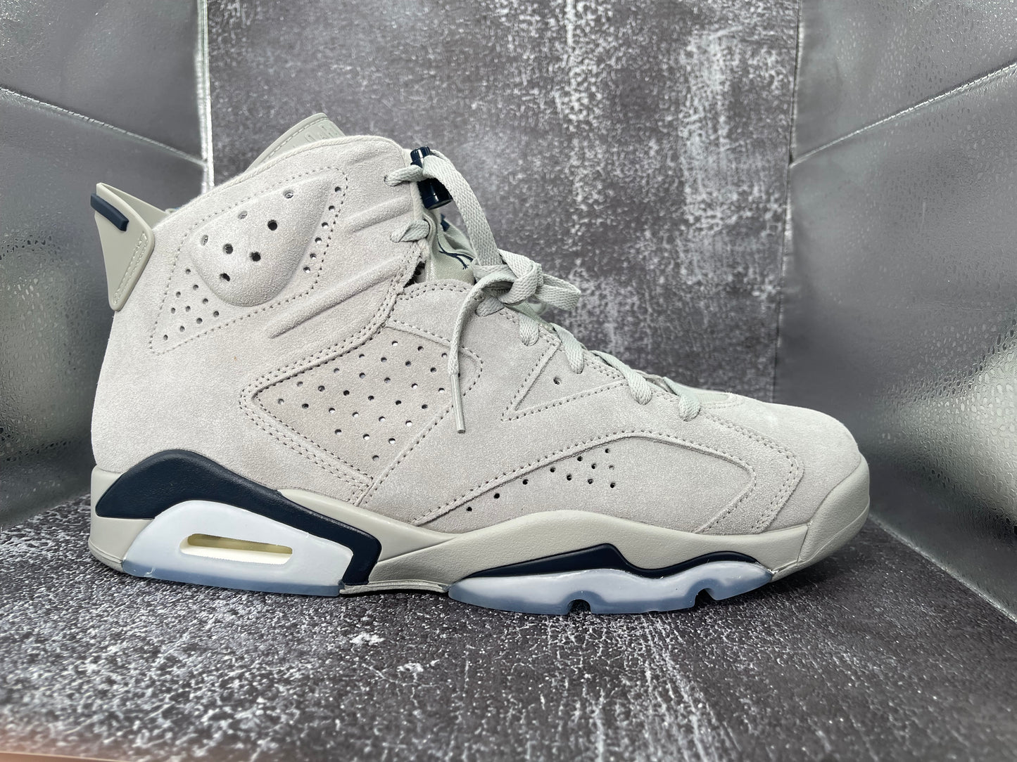 Air Jordan 6 Retro 'Magnet/College Navy' Men's Size 12