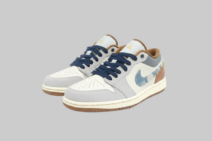 Air Jordan 1 SE Low Repaired Denim Swoosh HD
