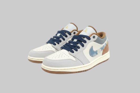 Air Jordan 1 SE Low Repaired Denim Swoosh HD