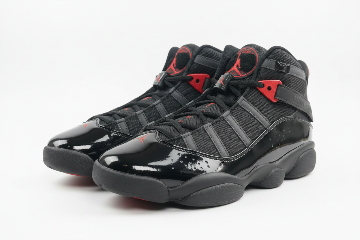 Air Jordan 6 Rings Fire Red Black HD