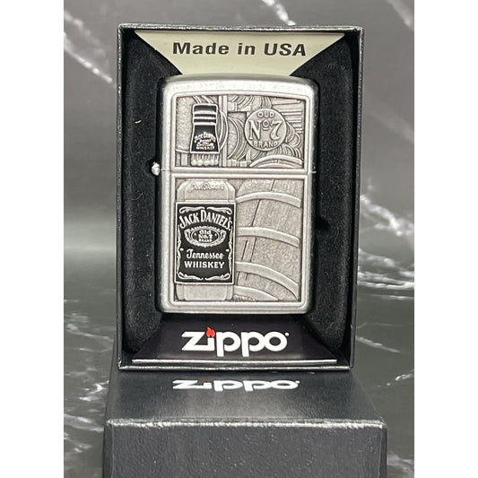 Jack Daniels Bottle Zippo Lighter - Barrel - Old No. 7 - Tennessee Whiskey Rare