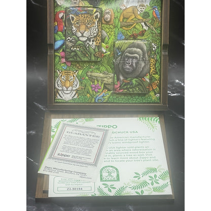 Zippo 25th Anniversary "Mysteries of the Forest" Limited Edition Set - Woodchuck