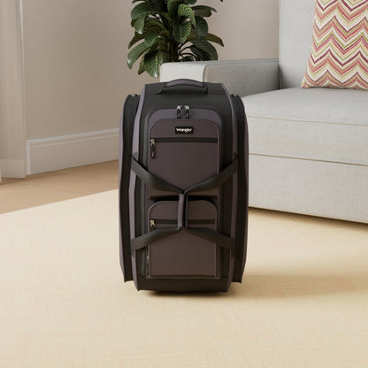 Wrangler Wesley Rolling Duffel Bag Charcoal Grey Large 30” Travel Bag…