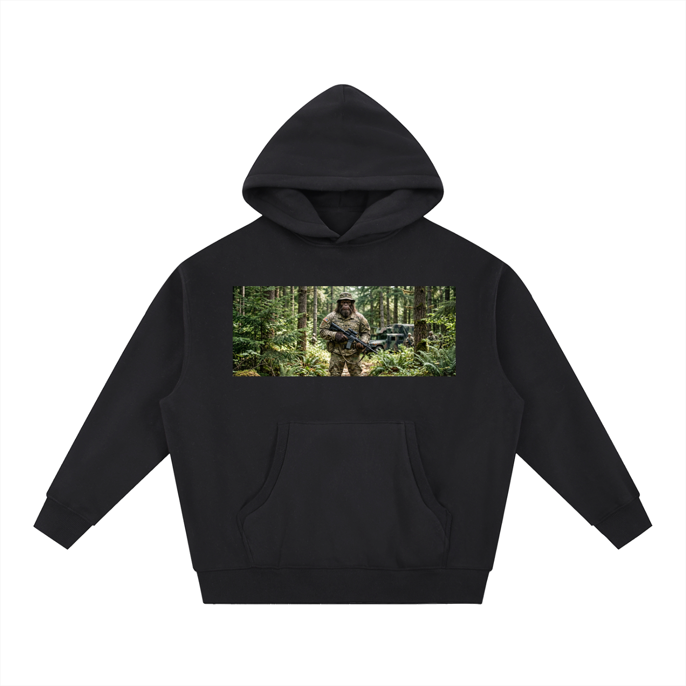 Essential Oversized Boxy Fit Fleece Hoodie