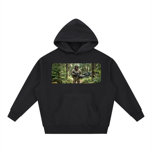 Essential Oversized Boxy Fit Fleece Hoodie