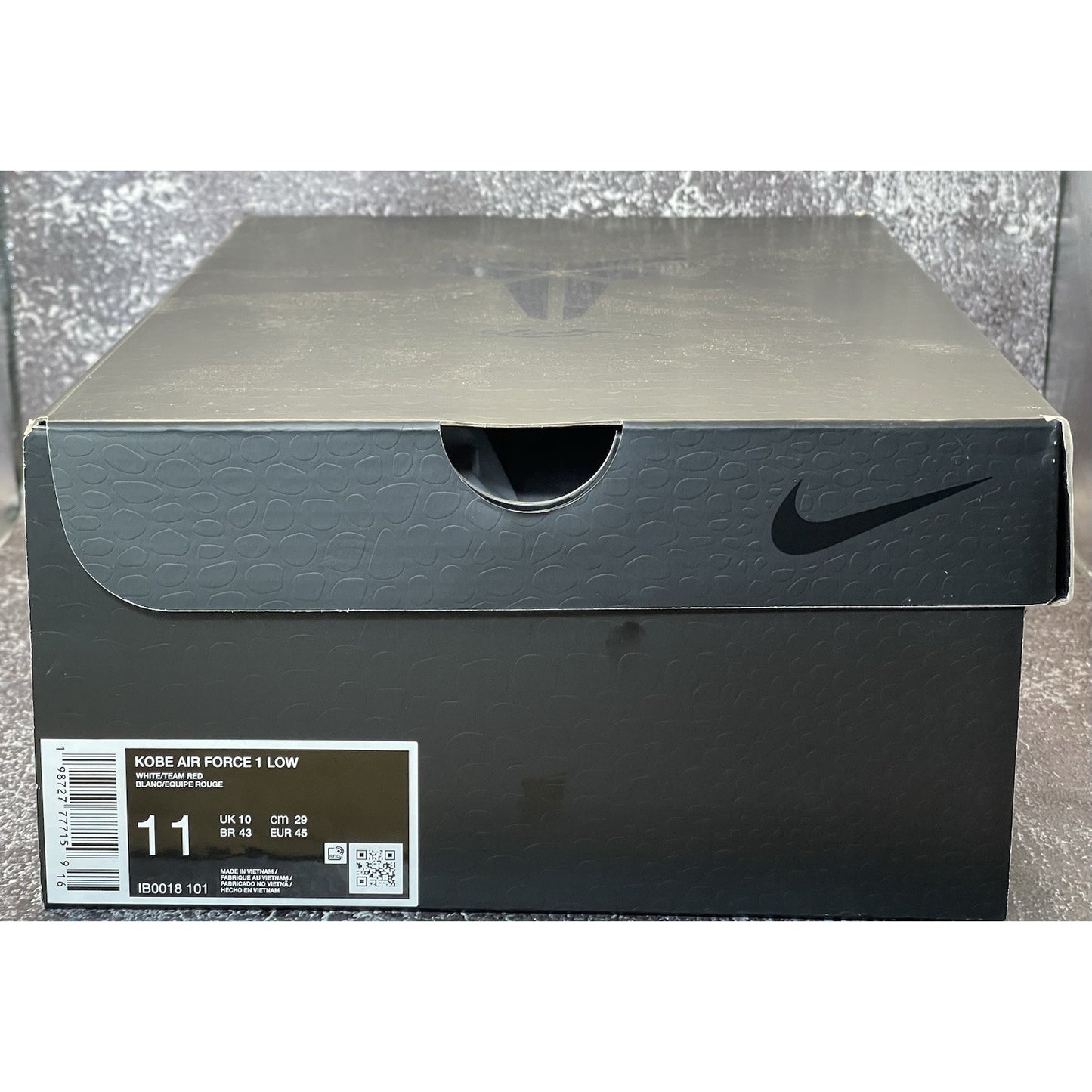 Nike Kobe Air Force 1 Low White Team Red Men's Shoes IB0018-101 11M