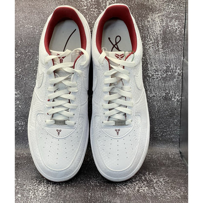 Nike Kobe Air Force 1 Low White Team Red Men's Shoes IB0018-101 11M