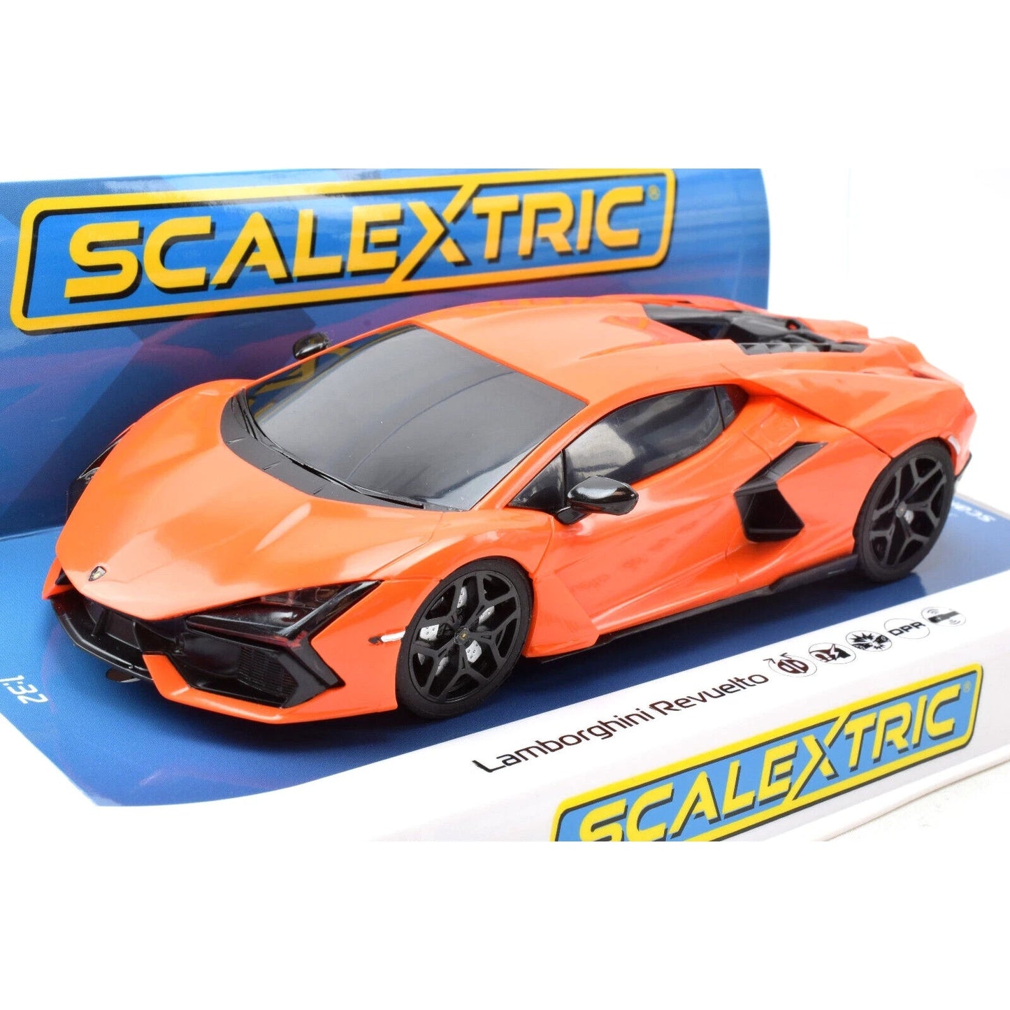 Scalextric Arancio Apodis (Orange) Lamborghini Revuelto DPR 1/32 Slot Car C4523