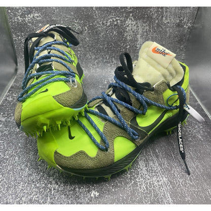 NIKE x OFF-WHITE Waffle Racer Electric Green Size 8W Brand New (Deadsttock)