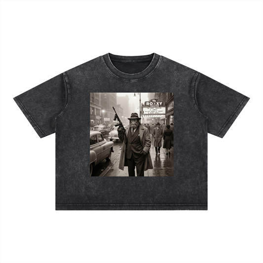 Mineral Wash Boxy Cotton T-Shirt