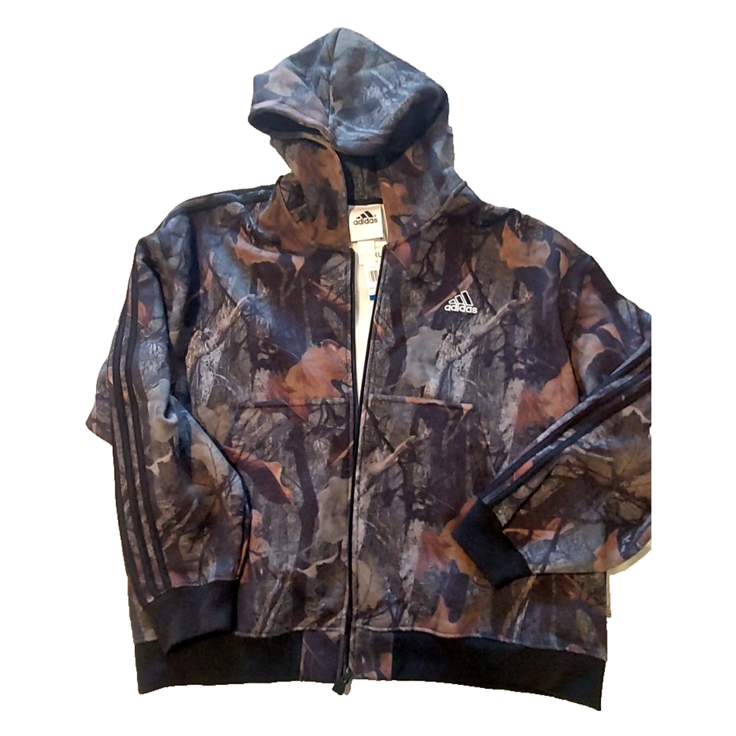 Adidas Camo Hooded Full-Zip 2XL