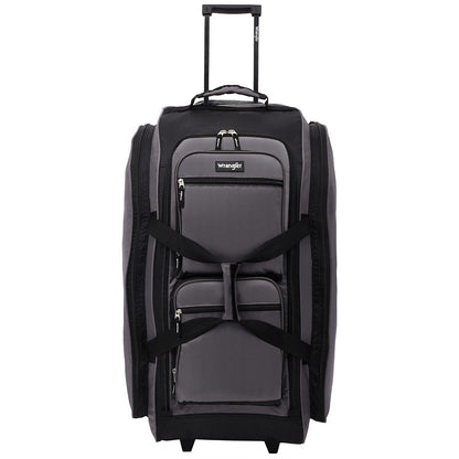 Wrangler Wesley Rolling Duffel Bag Charcoal Grey Large 30” Travel Bag…