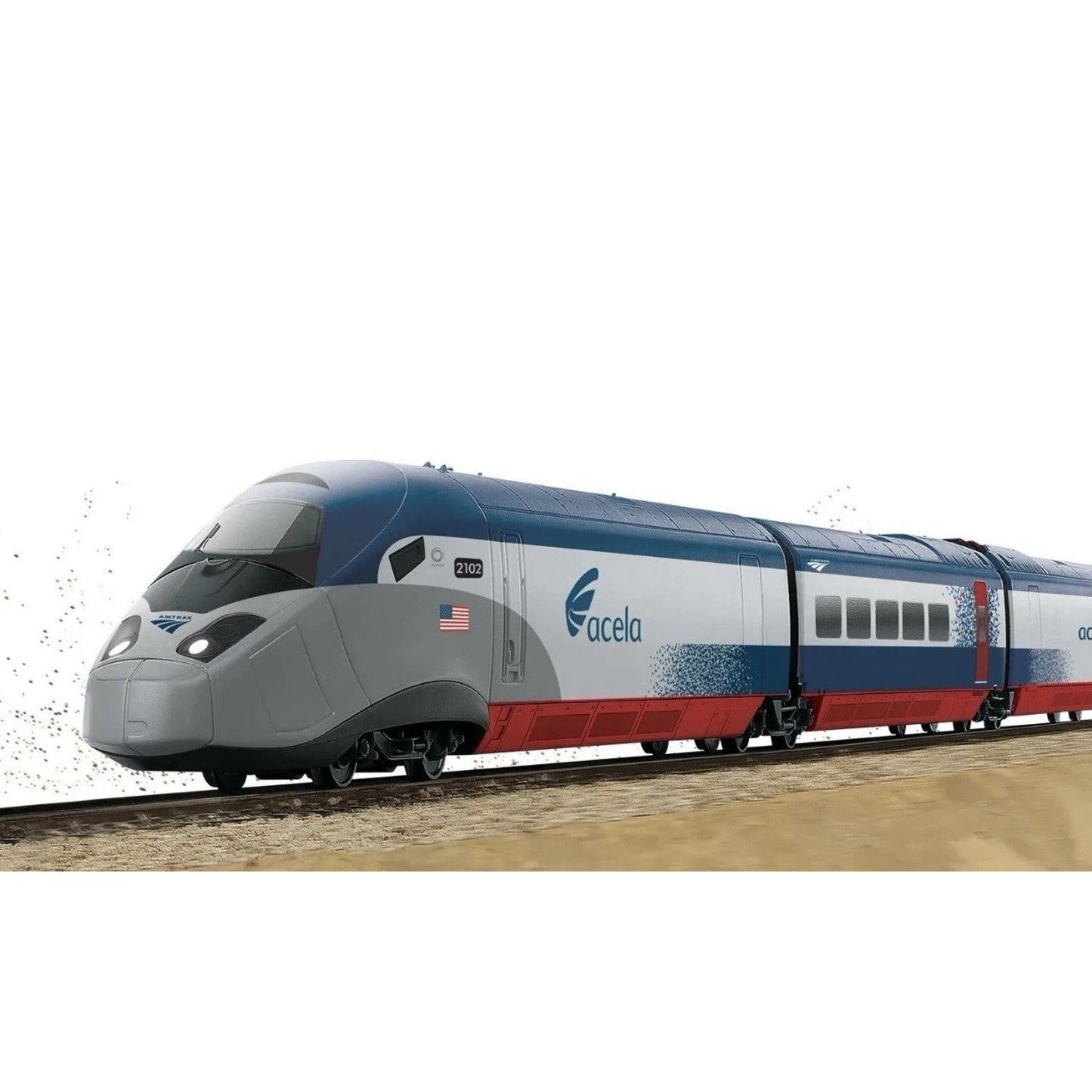 Hornby Amtrak Acela High Speed 1:87 HO Gauge Electric Model Train Set R1000T